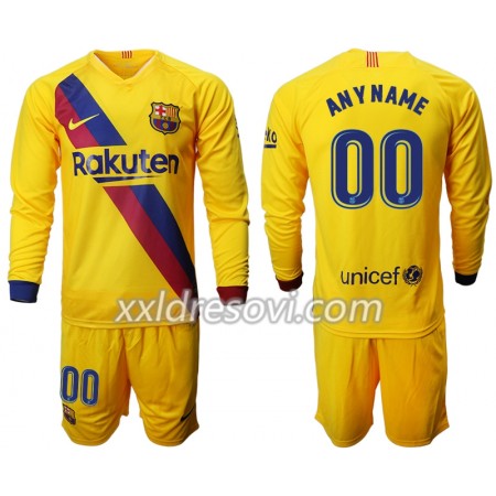 FC Barcelona Drugi Dječji Komplet Dresovi za Nogomet 2019-2020 Dugim Rukavima (+ kratke hlače)